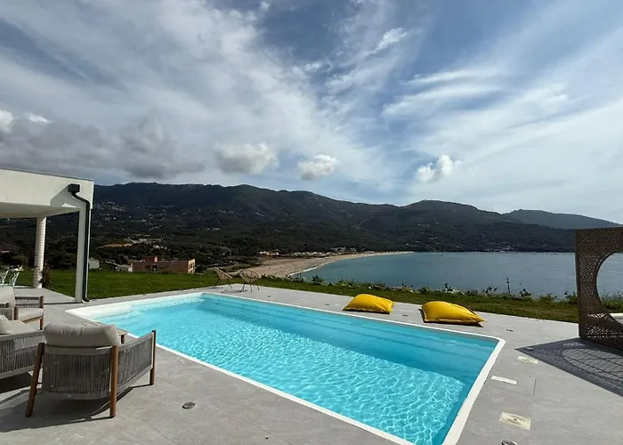 Vue Villa Calcatoggio (Corsica)